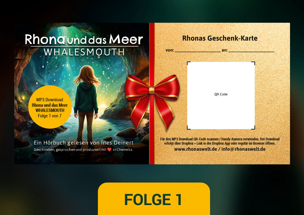 Rhonas Welt - Folge 1 - Rhonas Geschenkkarte zum Selberdrucken